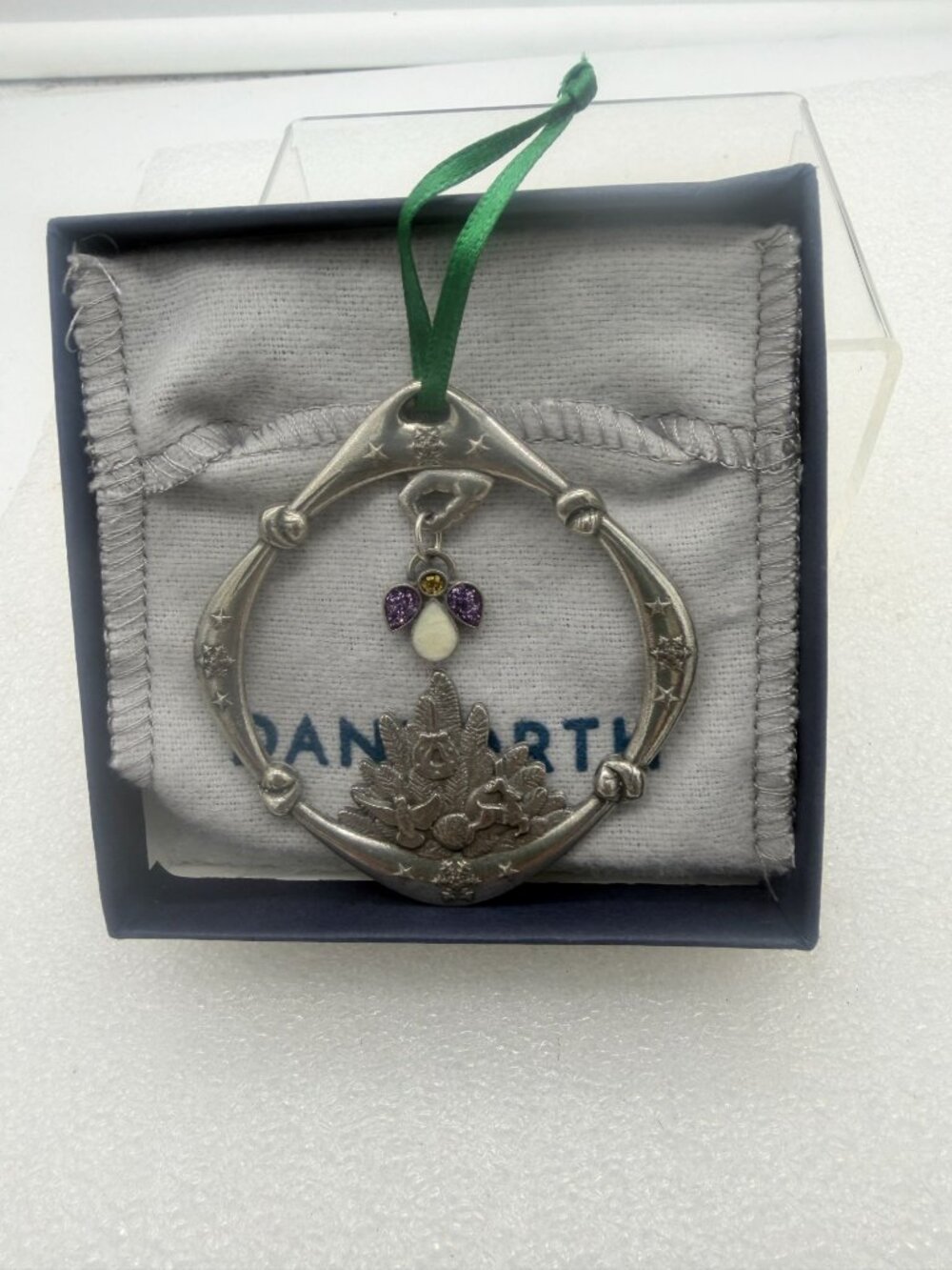 2021 Danforth Pewter All Is Bright Christmas Ornament